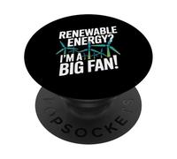 Declaración de Energía Renovable Soy un Gran Fan PopSockets PopGrip Adhesivo