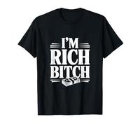 Declaración de I'm Rich Bitch para los Amantes de la Actitud adinerada Camiseta