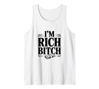 Declaración de I'm Rich Bitch para los Amantes de la Actitud adinerada Camiseta sin Mangas