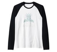 Declaración de Libertad Satírica de WTF America Camiseta Manga Raglan