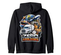 Declaración de logística Global Zero Apologies Sudadera con Capucha