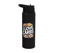 Declaración de los amantes de los carbohidratos Stainless Steel Insulated Water Bottle