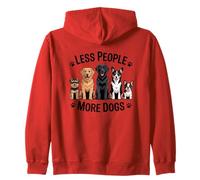 Declaración de los Amantes de los Perros Menos Personas más Perros Sudadera con Capucha