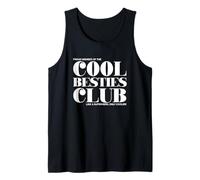 Declaración de Mejores Amigos del Club Cool Besties Camiseta sin Mangas