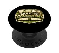 Declaración de mentalidad ética de Trabajo Silenciosamente consistente PopSockets PopGrip Adhesivo