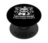 Declaración de mentalidad humorística introvertida de Persona Anti Gente PopSockets PopGrip Adhesivo