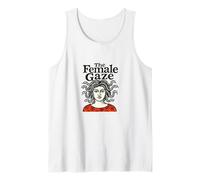 Declaración de mitología feminista del diseño de medusa mirada femenina Camiseta sin Mangas
