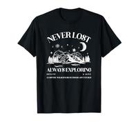 Declaración de Naturaleza Viva Nunca Perdido Siempre Explorando Fuera de Línea Camiseta