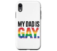Declaración de orgullo arcoíris de mi papá es gay Carcasa para iPhone XR