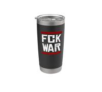 Declaración de paz política contra la guerra de FCK WAR Vaso térmico de acero inoxidable de doble pared