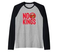 Declaración de protesta contra la Democracia contra la monarquía NO Kings Camiseta Manga Raglan