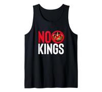 Declaración de protesta contra la Democracia contra la monarquía NO Kings Camiseta sin Mangas
