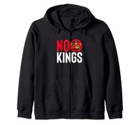 Declaración de protesta contra la Democracia contra la monarquía NO Kings Sudadera con Capucha