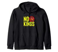 Declaración de protesta contra la Democracia contra la monarquía NO Kings Sudadera con Capucha