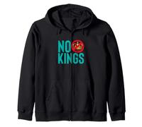 Declaración de protesta contra la Democracia contra la monarquía NO Kings Sudadera con Capucha