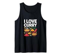 Declaración de sabor audaz para entusiastas del curry I Love Camiseta sin Mangas