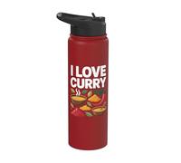 Declaración de sabor audaz para entusiastas del curry I Love Stainless Steel Insulated Water Bottle