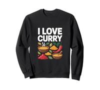 Declaración de sabor audaz para entusiastas del curry I Love Sudadera