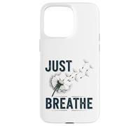 Declaración del Lema de inspiración Just Breathe Dandelion Carcasa para iPhone 15 Pro MAX