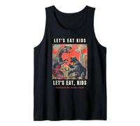 Declaración del Profesor de gramática de puntuación Divertida Let's Eat Kids Camiseta sin Mangas