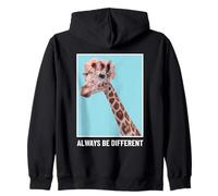 Declaración Divertida de Amor Propio Always Be Different Sudadera con Capucha