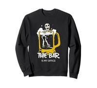 Declaración Divertida de Beber Cerveza The Bar Is My Office Sudadera
