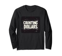 Declaración Divertida de Contar dólares Manga Larga