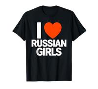 Declaración Divertida de I Love Russian Girls Camiseta