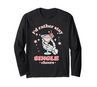 Declaración Divertida de I'D Rather Stay Single Cheers Manga Larga
