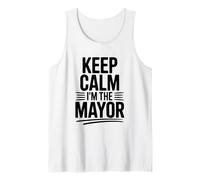 Declaración Divertida de Keep Calm I'm The Mayor Camiseta sin Mangas