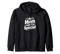 Declaración Divertida de mi mamá Dice Que Soy Especial Sudadera con Capucha