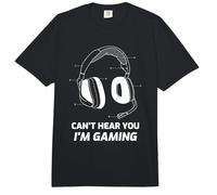 Declaración Divertida de un Jugador de «Can't Hear You I'm Gaming» Comfort Colors Adult Heavyweight T-Shirt