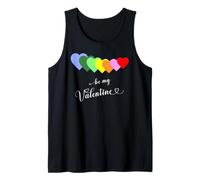 Declaración Elegante para el día de San Valentín corazón Amor ser mi Camiseta sin Mangas