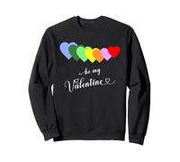 Declaración Elegante para el día de San Valentín corazón Amor ser mi Sudadera