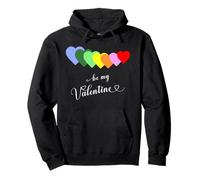 Declaración Elegante para el día de San Valentín corazón Amor ser mi Sudadera con Capucha