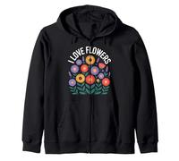 Declaración floral floreciente I Love Flowers Sudadera con Capucha