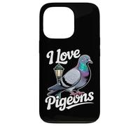 Declaración gráfica de la lámpara de calle I Love Pigeons Carcasa para iPhone 13 Pro