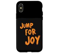 Declaración infantil feliz para Jump for Joy Lovers Carcasa para iPhone X/XS