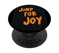 Declaración infantil feliz para Jump for Joy Lovers PopSockets PopGrip Adhesivo