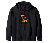 Declaración infantil feliz para Jump for Joy Lovers Sudadera con Capucha