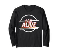 Declaración inspiradora Positiva I Am Alive Manga Larga