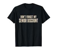 Declaración Minimalista Divertida de Do Not Forget My Senior Rebate Camiseta