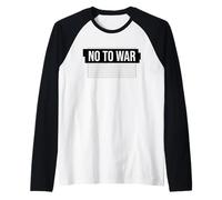 Declaración patriótica sobre la Bandera Estadounidense a Favor de la Paz, no mi Guerra Camiseta Manga Raglan