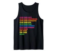 Declaración sobre la Bandera arcoíris del Orgullo LGBT una y Otra Vez Camiseta sin Mangas