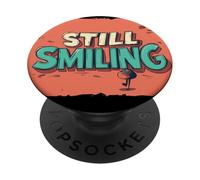 Declaración todavía sonriente para vibraciones alegres para niños y niñas PopSockets PopGrip Adhesivo