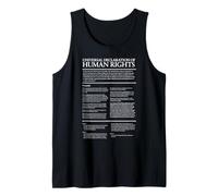 Declaración Universal de Derechos Humanos Negro Camiseta sin Mangas