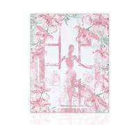 Declea Cuadro Flowery Girl moderno con impresión elegante y moderna - Decoración para sala de estar, impresión para colgar de alta calidad