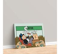 Declea Cuadro moderno estampado glamour Monopoly Ambition - decoración moderna para el hogar marco para el salón decoración del hogar