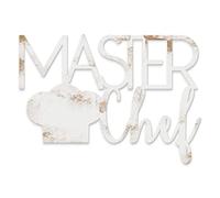 Declea Escrito en Madera para Colgar Master Chef, Ideal para la Cocina, decoración del hogar, Cocina, restaurantes y Locales, Texto Decorativo de Madera Hecho a Mano