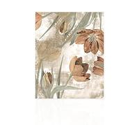 Declea Home Decor CN025SS21 - Cuadro sobre lienzo con flores naturales, impresión de imagen floral, impresión moderna sobre lienzo, listo para colgar con marco de madera, 2 unidades, multicolor, 40 x 60 cm